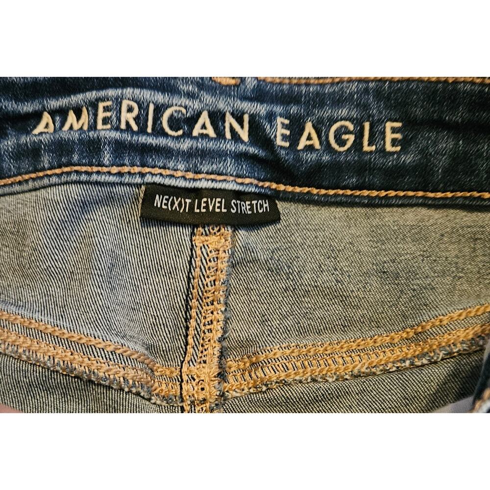 American eagle hi rise shortie distressed denim - Picture 4 of 6